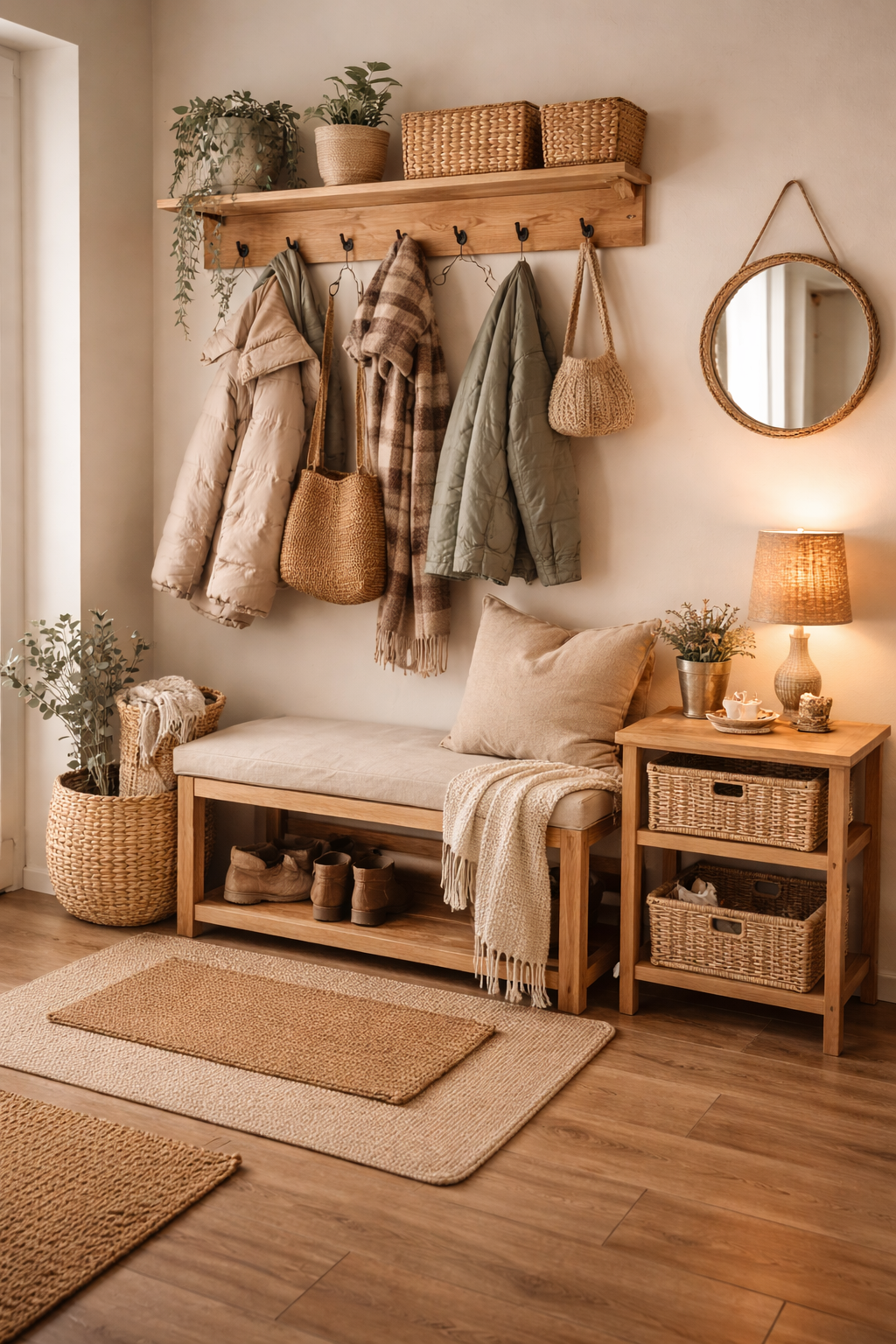 Rangement entrée hiver