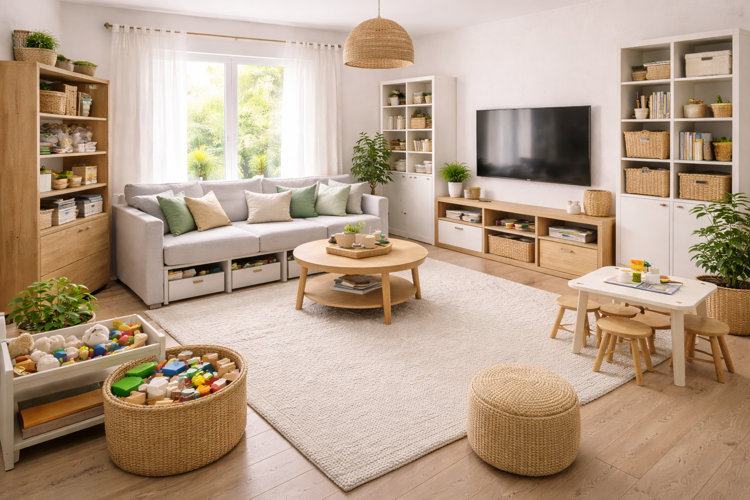 ceci est un salon fonctionnel que peut réaliser audrey bely architecte d'intérieur à narbonne