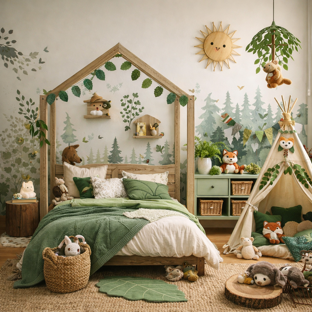 chambre enfant nature