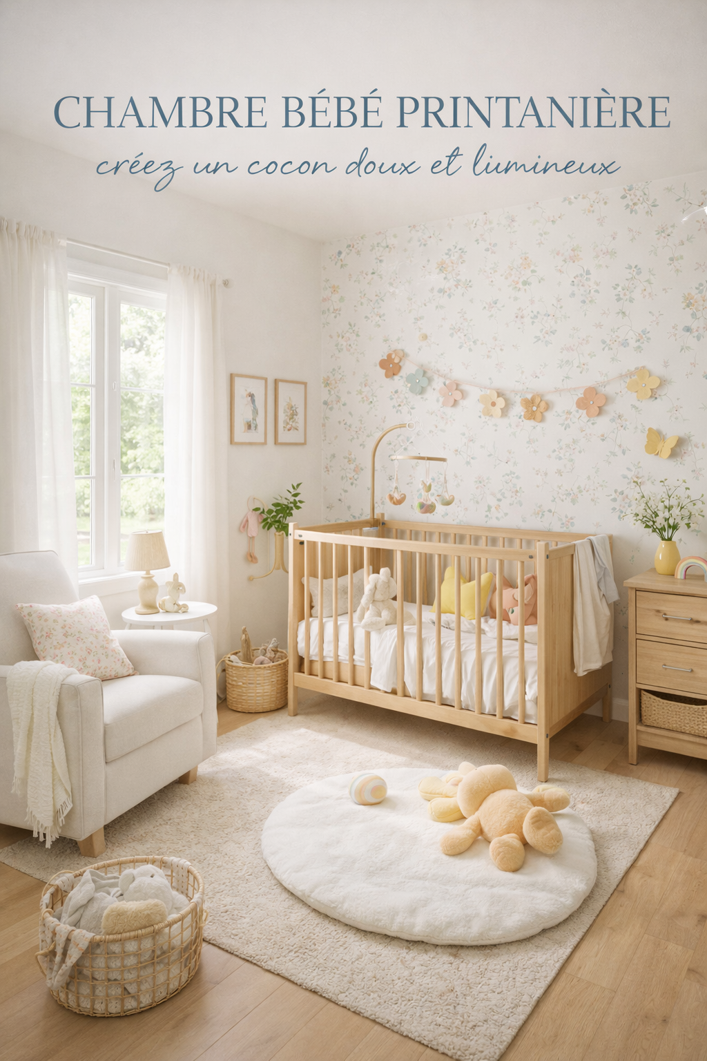 chambre bébé printanière