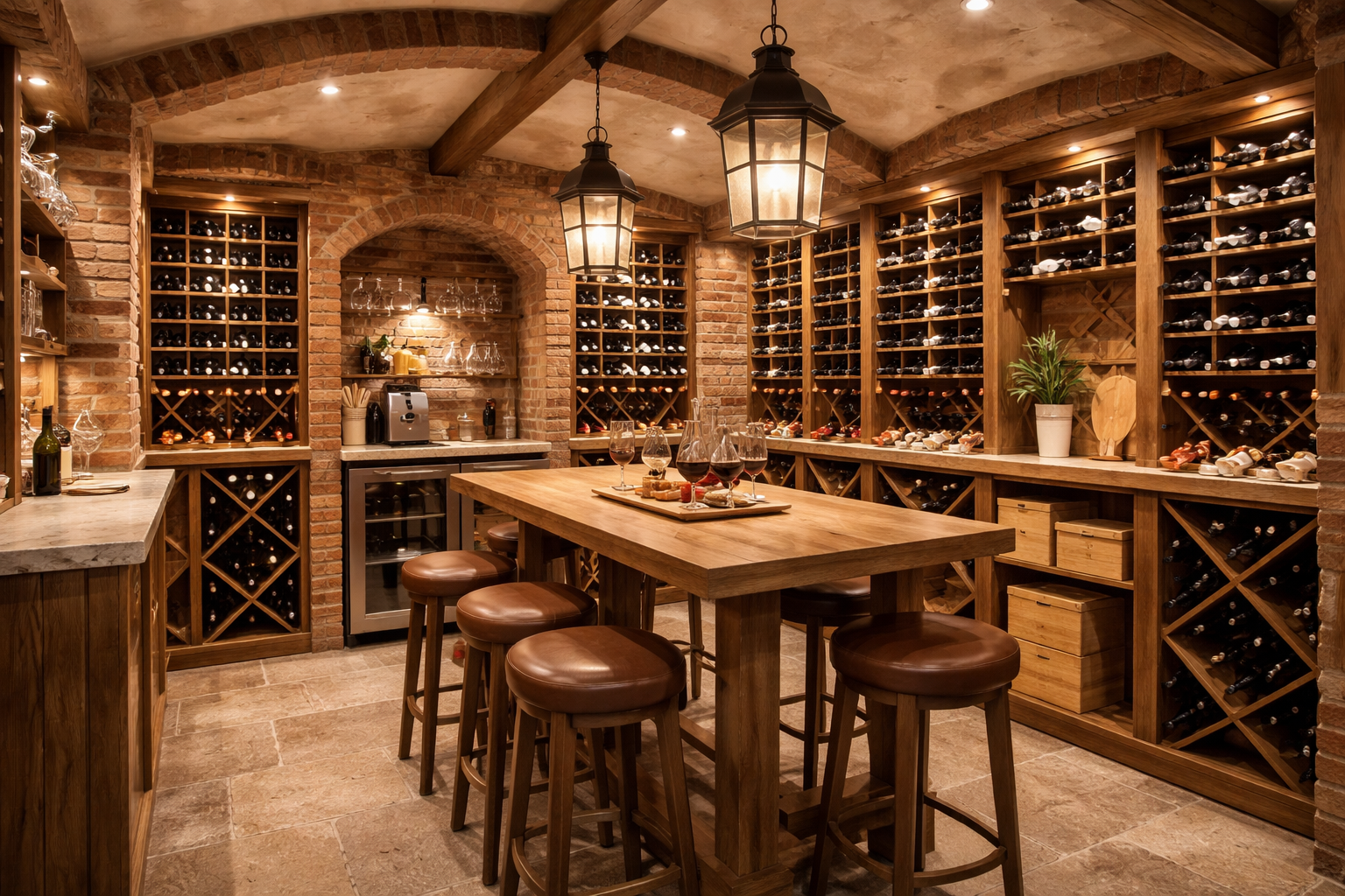 cave à vin aménagée