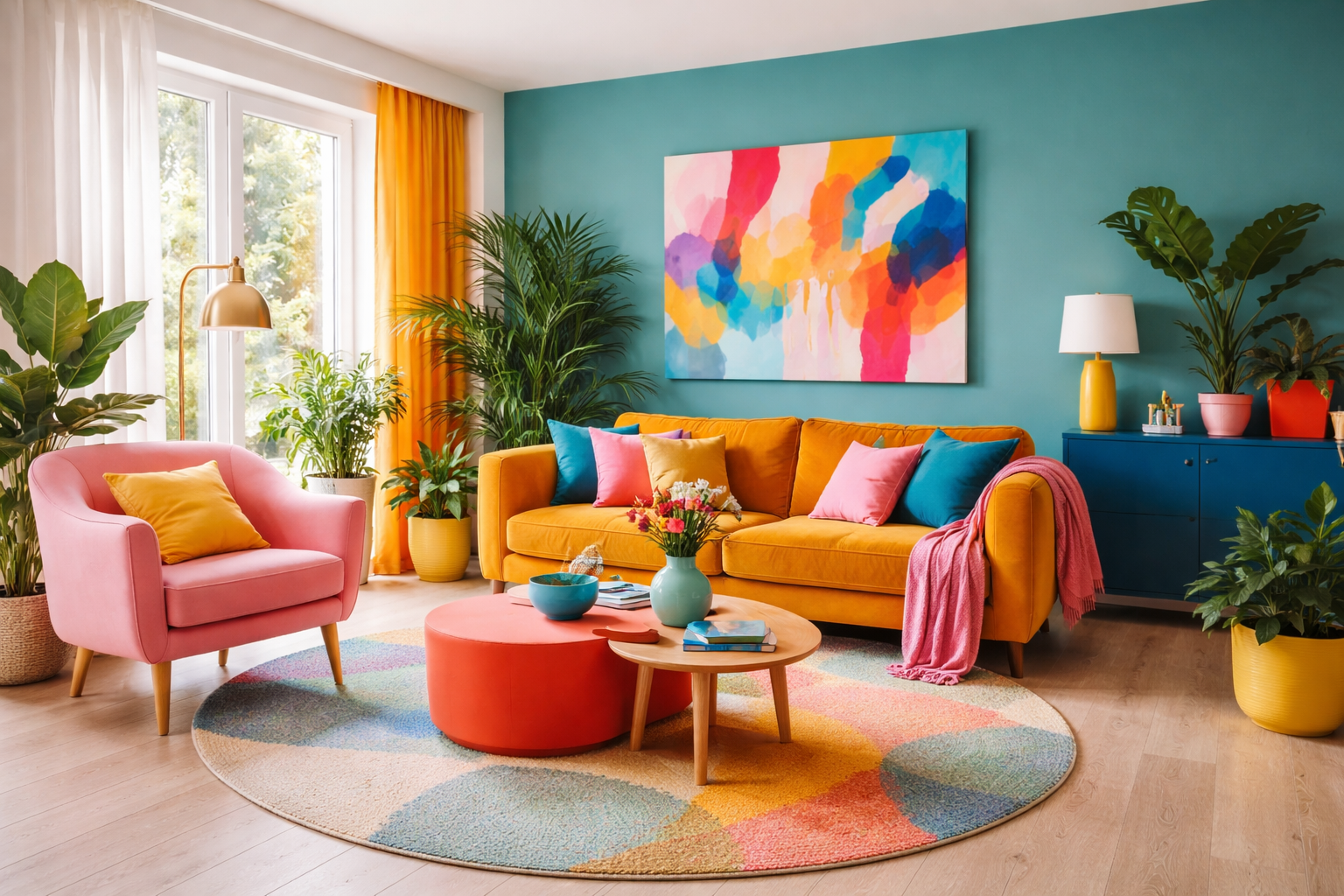 couleurs vives intérieur