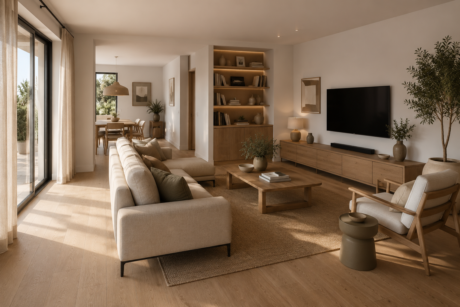 Déco salon fluide